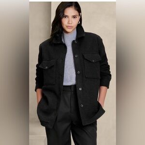 Banana Republic Gray Shacket